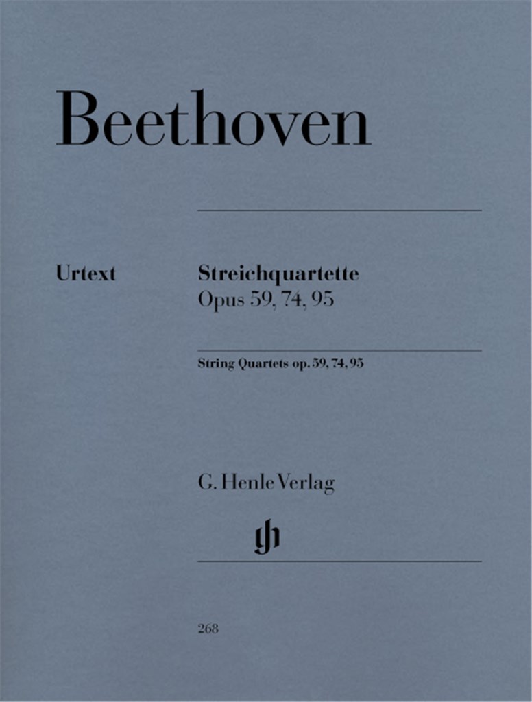 Streichquartette Opus 59, 75 und 95